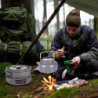 Diealles Camping Kochgeschirr Set, Camping Kochgeschirr Topf für Outdoor Camping, Wandern, Backpacking Kochen