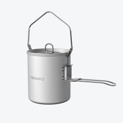 Fire-Maple 0,9L Campingtopf Leichtes Campinggeschirr mit Abnehmbarem Selbstverriegelndem Griff Tragbarer Wasserkocher für Bac
