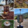 Bestargot Camping Titan Topf Becher Tasse Outdoor, 750ml max French Press Titan Campinggeschirr, Outdoor kaffeekocher Camping