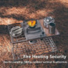 PFativant Military Style US Camping Edelstahl Kochgeschirr Campingpfanne 2 teilig - Für Outdoor Reise Wandern