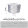 iBasingo 1,3L Titan Hängender Topf Camping Schüssel Leichte Outdoor Kochgeschirr Koch Mess Kit mit Klappgriff Küchen Utensili