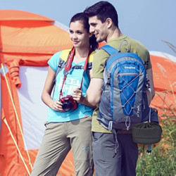 yETO Camping Kochtopf Set Alu-Topfset Wasserkocher mit Netztasche für Rucksackreisen, Camping Kochgeschirr Wandern und Pickni