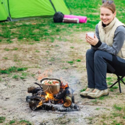 IHONYI Feldflaschenbecher Tragbar Camping Wasserflasche Rostfreier Stahl Draussen Feldflasche Wasserflasche Kantine Militär Ü