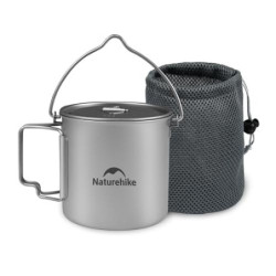 Naturehike Titan Becher Camping Topf mit Bail Handle 650ml/900ml Tee Kaffee Wasser Tasse Outdoor Topf Leichtes Kochgeschirr m