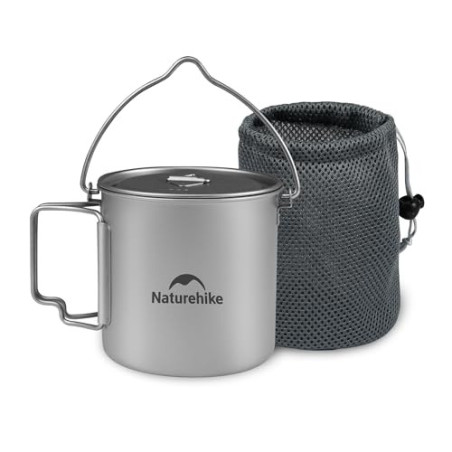 Naturehike Titan Becher Camping Topf mit Bail Handle 650ml/900ml Tee Kaffee Wasser Tasse Outdoor Topf Leichtes Kochgeschirr m