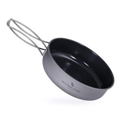 iBasingo Titan Antihaft Bratpfanne 15cm Leichtes Skillet Griddle Wandern Camping kleine Teller Schale Outdoor Kochgeschirr mi