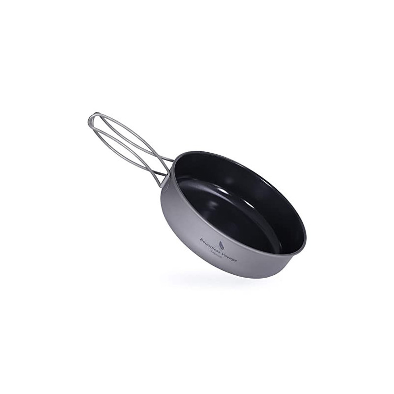 iBasingo Titan Antihaft Bratpfanne 15cm Leichtes Skillet Griddle Wandern Camping kleine Teller Schale Outdoor Kochgeschirr mi iBasingo Titan Antihaft Bratpfanne 15cm Leichtes Skillet Griddle Wandern Camping kleine Teller Schale Outdoor Kochgeschirr mi