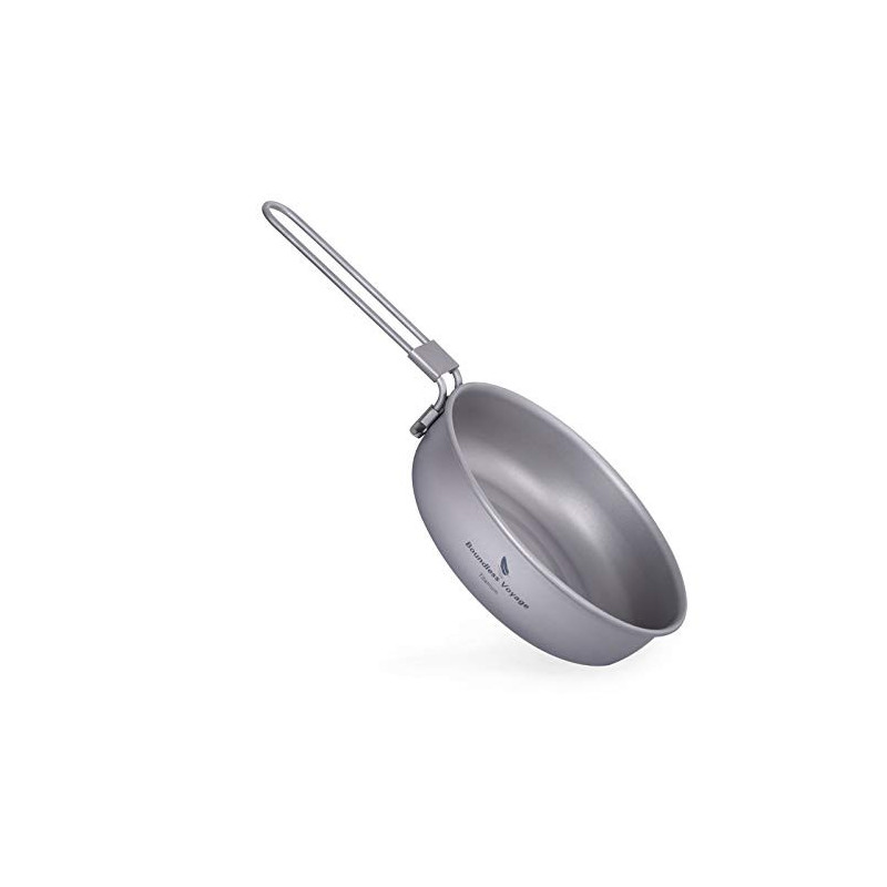 iBasingo Titan Bratpfanne Leichtes Camping Pfanne Skillet Griddle Wandern Kleine Tellerschale Outdoor Kochgeschirr mit Klappg iBasingo Titan Bratpfanne Leichtes Camping Pfanne Skillet Griddle Wandern Kleine Tellerschale Outdoor Kochgeschirr mit Klappg