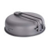 iBasingo Titan Bratpfanne Leichtes Camping Pfanne Skillet Griddle Wandern Kleine Tellerschale Outdoor Kochgeschirr mit Klappg