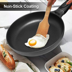 Gotoll Induktionspfanne, 24 cm, antihaftbeschichtet, Aluminium, Cracker, abnehmbarer Griff, für Pfannkuchen, Steak, Ei, Blini