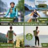 SCANDIC NATURE PIONEER 35L wasserdichter Rucksack oliv-grün mit Rolltop Verschluss - extra robust dank Boden mit 1000D PVC LK