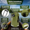 SCANDIC NATURE PIONEER 35L wasserdichter Rucksack oliv-grün mit Rolltop Verschluss - extra robust dank Boden mit 1000D PVC LK