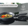 DIVORY kleine Pfanne 20cm I Abnehmbarer Griff, Induktion, beschichtet, Aluminium – Mini Bratpfanne - Induktionspfanne  Griff: