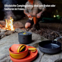 Sea to Summit - Frontier Pan - Ultraleichte Campingpfanne 20 cm - 1 bis 2 Personen - Bratpfanne mit Antihaftbeschichtung & Cl