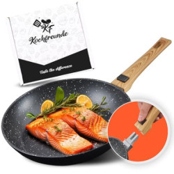 Kochfreunde® Pfanne Bratpfanne 24 cm [Abnehmbarer Griff] Antihaft beschichtete Pfanne Induktion, PFOA-Frei Induktionspfanne, 