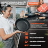 Kochfreunde® Pfanne Bratpfanne 24 cm [Abnehmbarer Griff] Antihaft beschichtete Pfanne Induktion, PFOA-Frei Induktionspfanne, 