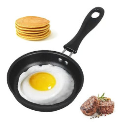 RANJIMA Mini Pfanne, 12cm Klein Pfanne, Antihaft Pfanne, Spiegeleipfanne mit Griff, Hitzebeständig, Antihaftbeschichtet, Trag