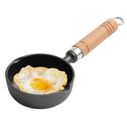 Gohytal Mini Pfanne 11cm, Pfanne Mini Induktion, Gusseisenpfanne Klein, Antihaft-Pfanne Klein Induktion, Bratpfanne Klein mit