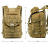 Militär Rucksack Wanderrucksack Herren Mil-tec Taktischer Bundeswehr Reiserucksack 35L Trekkingrucksack Motorrad Survival Jag