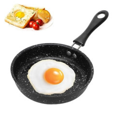 RANJIMA Mini Pfanne, Ø 16cm Klein Pfanne Antihaft Induktionspfanne mit Hitzebeständig Griff, Antihaftbeschichtet Spiegeleipfa