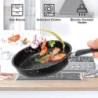 RANJIMA Mini Pfanne, Ø 16cm Klein Pfanne Antihaft Induktionspfanne mit Hitzebeständig Griff, Antihaftbeschichtet Spiegeleipfa