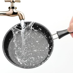 RANJIMA Mini Pfanne, Ø 16cm Klein Pfanne Antihaft Induktionspfanne mit Hitzebeständig Griff, Antihaftbeschichtet Spiegeleipfa