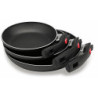 BALLARINI Click & Cook Pfanne 24 cm aus Aluminium mit Keravis-Antihaftbeschichtung und einklappbaren Stiel platzsparend optim