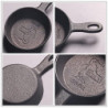 DIYARTS Gusseisen Pfanne Mini kleine Bratpfanne Griff Metall Modell Gaskocher Universal Gusseisen Bratpfanne vorgewürzte Pfan