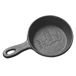 DIYARTS Gusseisen Pfanne Mini kleine Bratpfanne Griff Metall Modell Gaskocher Universal Gusseisen Bratpfanne vorgewürzte Pfan