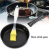 Mini Pfanne 12 cm, Kleine Bratpfanne Induktion Geeignet, Tragbar Mini-Eierpfanne mit Silikonbürste und Antihaftbeschichtet An
