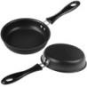 Mini Pfanne 12 cm, Kleine Bratpfanne Induktion Geeignet, Tragbar Mini-Eierpfanne mit Silikonbürste und Antihaftbeschichtet An