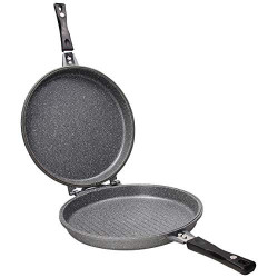 Tognana WI758F2AMN2 Doppelpfanne 30 cm, Aluminium, Schwarz