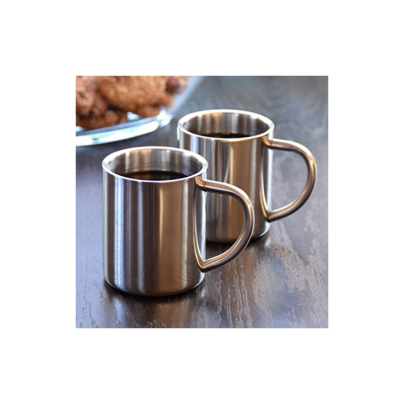 2 Stück Edelstahl Thermobecher Becher Thermosbecher Kaffeebecher Isolierbecher Tassen