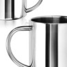 com-four® 2x Edelstahl Thermobecher - 300 ml je Becher - Isolierbecher doppelwandig - Kaffeetasse bruchsicher - Thermo-Trinkb