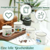 Rhdekoein 4 Stück Camping Tasse Becher zum Campen Camping Ausrüstung Geschenke für Camper Familie Womo-Bewohner Freunde Deko 