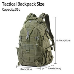 Long Keeper 35l Taktischer Militär Rucksack Trekkingrucksack Wanderrucksack Herren Damen Molle Survival Rucksack Wasserdicht 