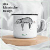 Ligarti® Emaille Tasse  leicht & robust  | Design Cup, Camping Becher handveredelt in Deutschland | Kaffeetasse, Emaillebeche