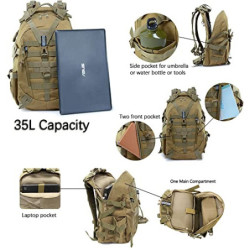 Long Keeper 35l Taktischer Militär Rucksack Trekkingrucksack Wanderrucksack Herren Damen Molle Survival Rucksack Wasserdicht 