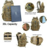 Long Keeper 35l Taktischer Militär Rucksack Trekkingrucksack Wanderrucksack Herren Damen Molle Survival Rucksack Wasserdicht 