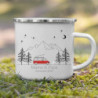Little Mathilda Emaille Tasse Camping personalisierte Campingtasse mit Namen Kaffeetasse Zubehör Wohnmobil Wohnwagen Van Gesc