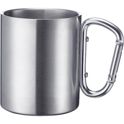 Westmark Edelstahltasse mit Karabinerhaken – praktische Camping-Tasse Outdoor, ideal für heiße und kalte Getränke, Becher mit