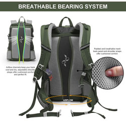 MOUNTAINTOP Wanderrucksack 35L Herren Damen Trekkingrucksack Outdoor Sport Rucksack für Wandern Klettern Camping Reisen