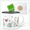 Ligarti Emaille Tasse  leicht & robust  | Camping Becher handveredelt in Deutschland | Trinkbecher für Kinder, Kaffeetasse, E