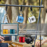 Emaille Tasse 6er-Set, Joyfair 455 ml Bunte Kaffeetassen - Blau/Rot/Grün/Gelb/Schwarz/Weiß, Trinkbecher Teetasse für Camping,