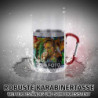 Tassendruck Karabiner Edelstahltasse - mit Foto und Name selbst gestalten - Geschenk für Camper, Campingtasse, Outdoortasse, 