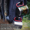 Tassendruck Karabiner Edelstahltasse - mit Foto und Name selbst gestalten - Geschenk für Camper, Campingtasse, Outdoortasse, 