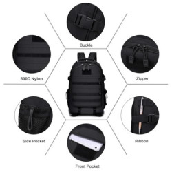 VINBAGGE Militär Rucksack Molle Taktische Motorrad Wanderrucksack Outdoor Wasserdicht Trekkingrucksack 35L/40L Campus Daypack