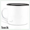 Ligarti Emaille Tasse  leicht & robust  | Camping Becher handveredelt in Deutschland | Blechtasse, Vanlife Zubehör, Camping B