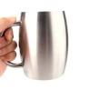 Lawei 2 Stück Edelstahl Kaffeebecher 400ml Campingtasse Isolierbecher Edelstahlbecher Thermobecher Kaffeetasse mit Deckel für