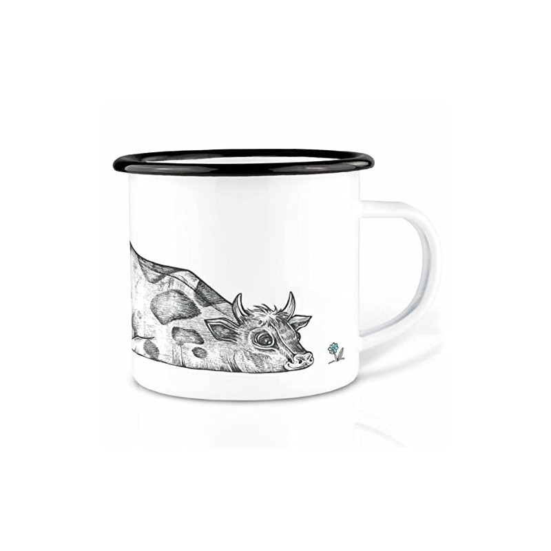 Ligarti Emaille Tasse leicht & robust | Camping Becher handveredelt in Deutschland | Trinkbecher für Kinder, Kaffeetasse, E Ligarti Emaille Tasse leicht & robust | Camping Becher handveredelt in Deutschland | Trinkbecher für Kinder, Kaffeetasse, E